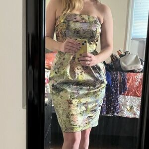 McGinn Strapless Multicolor Bubble Dress